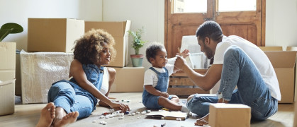family moves into NYC apartment